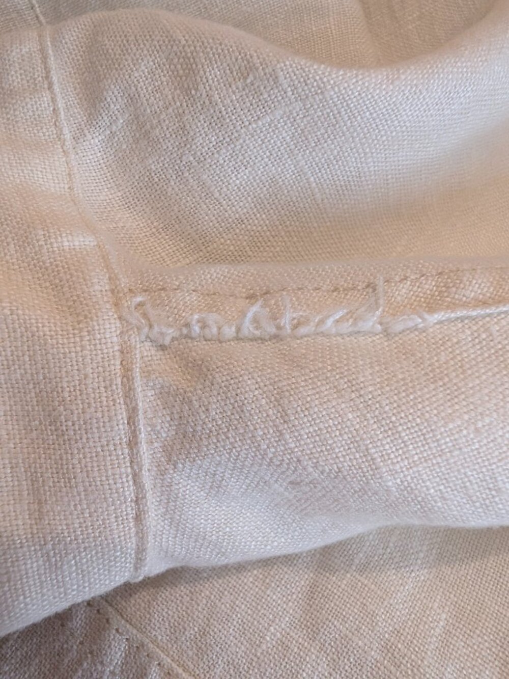 ZARA ZW Collection Embroidered Linen Overshirt – Oyster White (Size M) - Picture 8 of 8